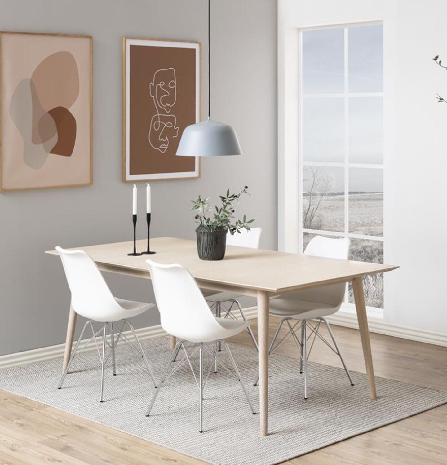 Kitchen Chair Sidcup | size: Width: 48.5cm, Height: 85.5cm, Depth: 54cm | color: White | image: 4 | variant: 1000834