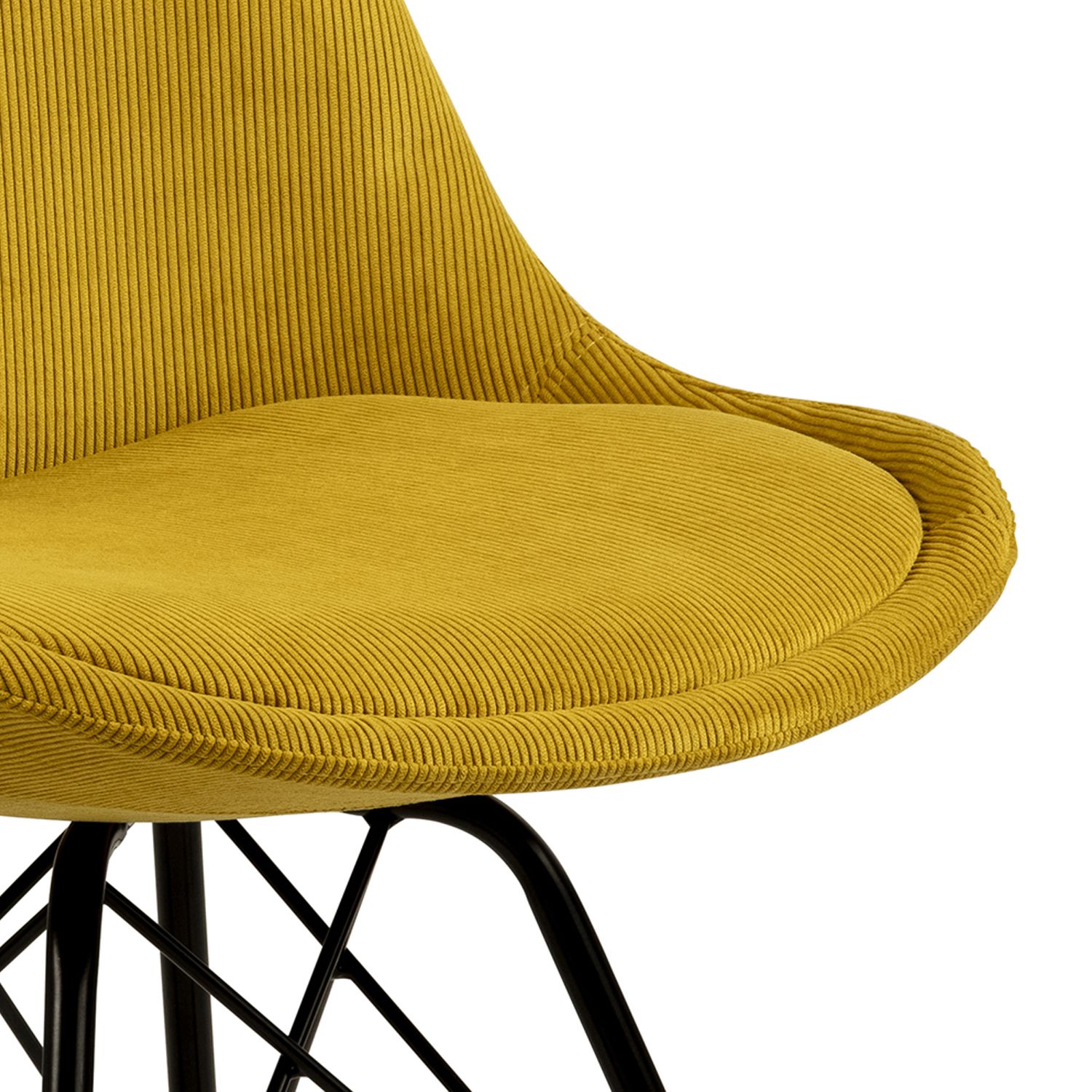 Kitchen Chair Sidcup | size: Width: 48.5cm, Height: 85.5cm, Depth: 54cm | color: Yellow | image: 2 | variant: 1000838