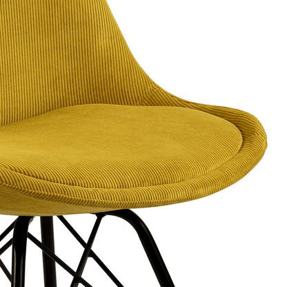 Kitchen Chair Sidcup | size: Width: 48.5cm, Height: 85.5cm, Depth: 54cm | color: Yellow | image: 2 | variant: 1000838