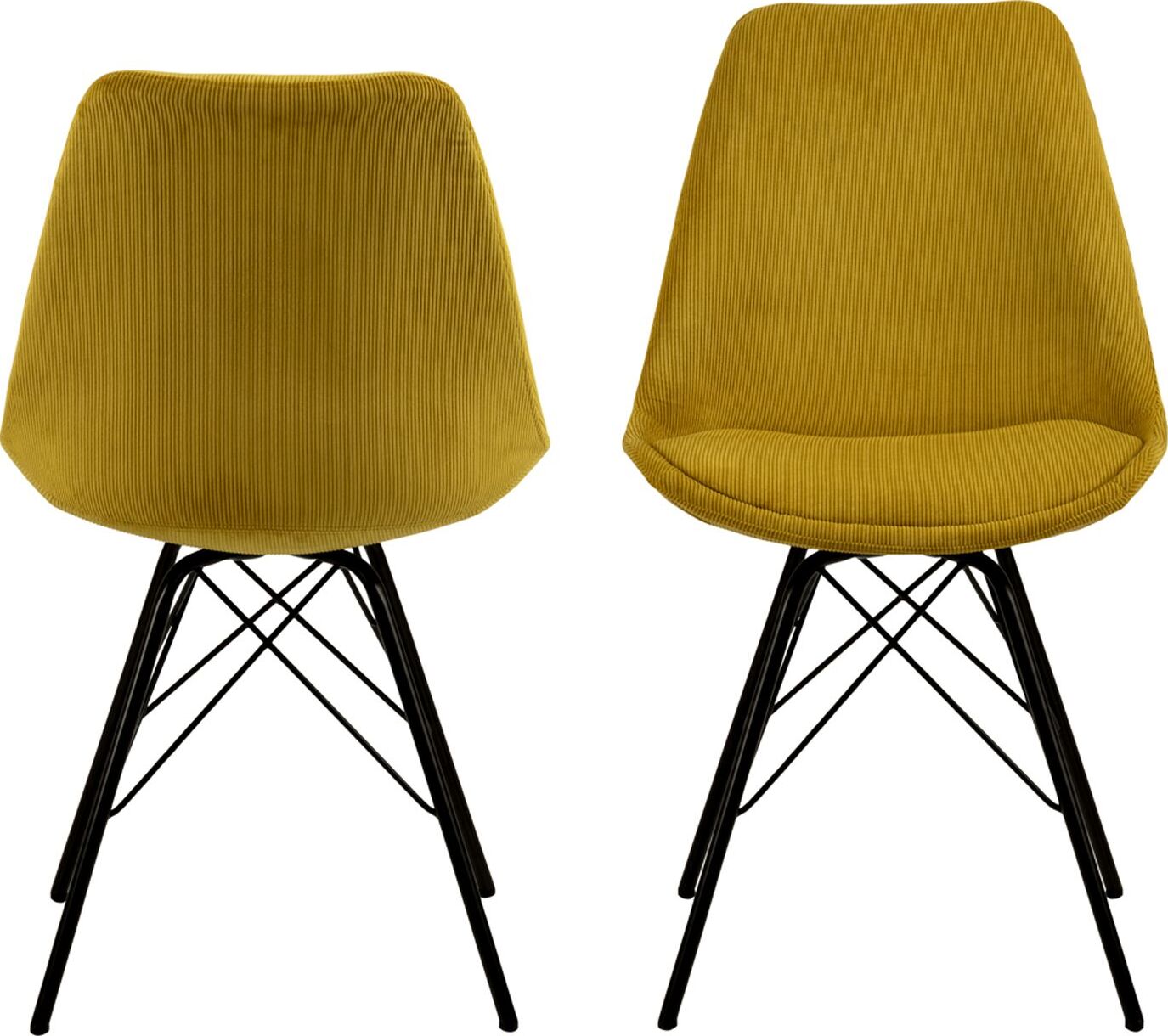 Kitchen Chair Sidcup | size: Width: 48.5cm, Height: 85.5cm, Depth: 54cm | color: Yellow | image: 4 | variant: 1000838