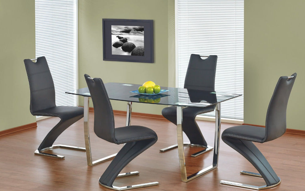 Kitchen Chair Sillamae | size: Width: 45cm, Height: 101cm, Depth: 63cm | color: Black | image: 3 | variant: 1002159