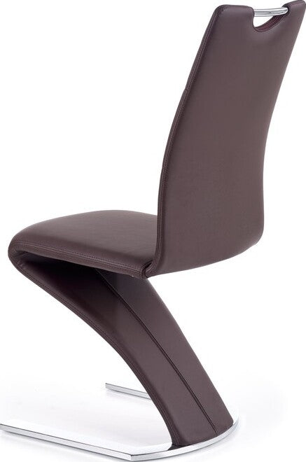 Kitchen Chair Sillamae | size: Width: 45cm, Height: 101cm, Depth: 63cm | color: Brown | image: 3 | variant: 1002161