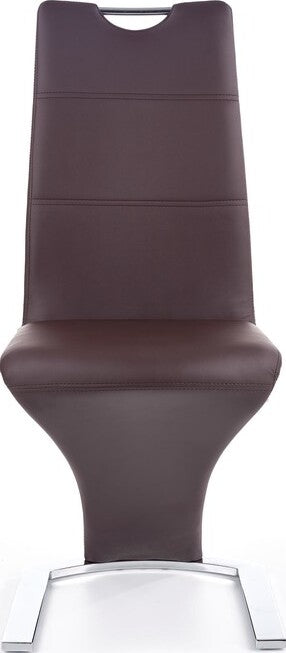 Kitchen Chair Sillamae | size: Width: 45cm, Height: 101cm, Depth: 63cm | color: Brown | image: 5 | variant: 1002161