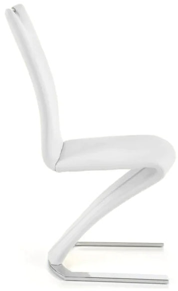 Kitchen Chair Sillamae | size: Width: 45cm, Height: 101cm, Depth: 63cm | color: White | image: 2 | variant: 1002160