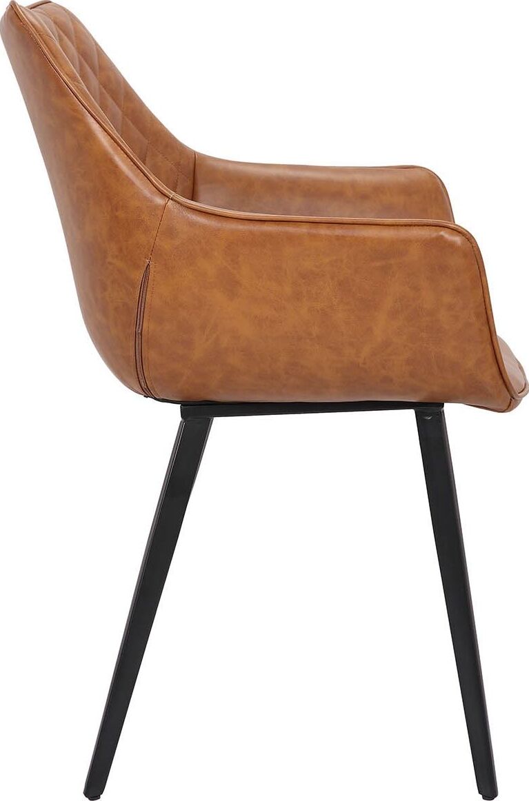Kitchen Chair Sittingbourne | size: Width: 61cm, Height: 84cm, Depth: 60.5cm | color: Brown | image: 3 | variant: 1000877