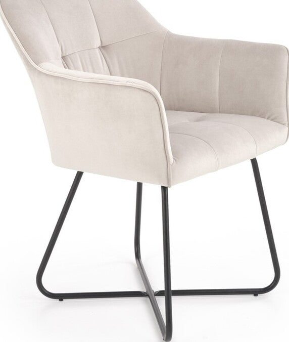 Kitchen Chair Skopje | size: Width: 60cm, Height: 81cm, Depth: 62cm | color: Beige | image: 1 | variant: 1002280