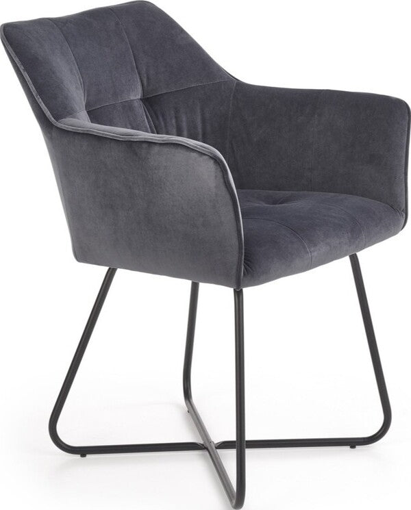 Kitchen Chair Skopje | size: Width: 60cm, Height: 81cm, Depth: 62cm | color: Gray | image: 1 | variant: 1002281