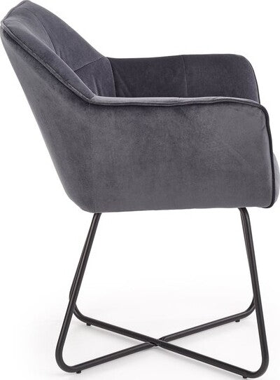Kitchen Chair Skopje | size: Width: 60cm, Height: 81cm, Depth: 62cm | color: Gray | image: 3 | variant: 1002281