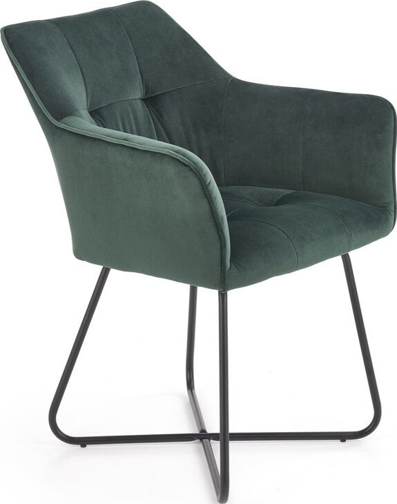 Kitchen Chair Skopje | size: Width: 60cm, Height: 81cm, Depth: 62cm | color: Green | image: 1 | variant: 1002282