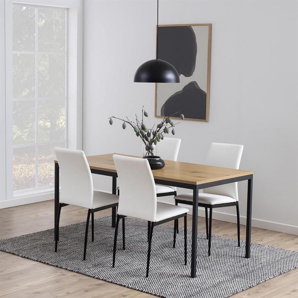 Kitchen Chair Sutton | size: Width: 43.5cm, Height: 92cm, Depth: 53cm | color: White | image: 5 | variant: 1000805