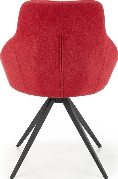 Kitchen Chair Tbilisi | size: Width: 55cm, Height: 84cm, Depth: 54cm | color: Red | image: 2 | variant: 1002367