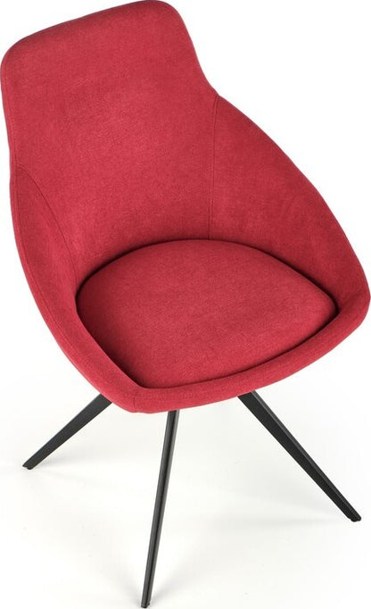 Kitchen Chair Tbilisi | size: Width: 55cm, Height: 84cm, Depth: 54cm | color: Red | image: 3 | variant: 1002367