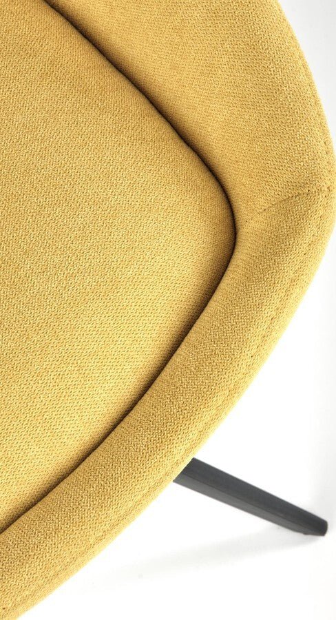 Kitchen Chair Tbilisi | size: Width: 55cm, Height: 84cm, Depth: 54cm | color: Yellow | image: 2 | variant: 1002365