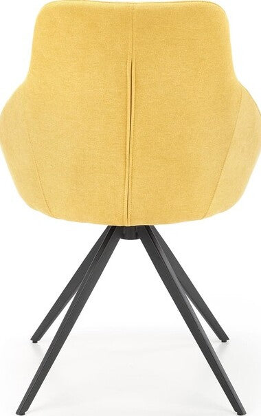 Kitchen Chair Tbilisi | size: Width: 55cm, Height: 84cm, Depth: 54cm | color: Yellow | image: 4 | variant: 1002365