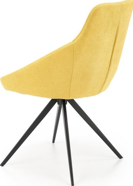 Kitchen Chair Tbilisi | size: Width: 55cm, Height: 84cm, Depth: 54cm | color: Yellow | image: 5 | variant: 1002365