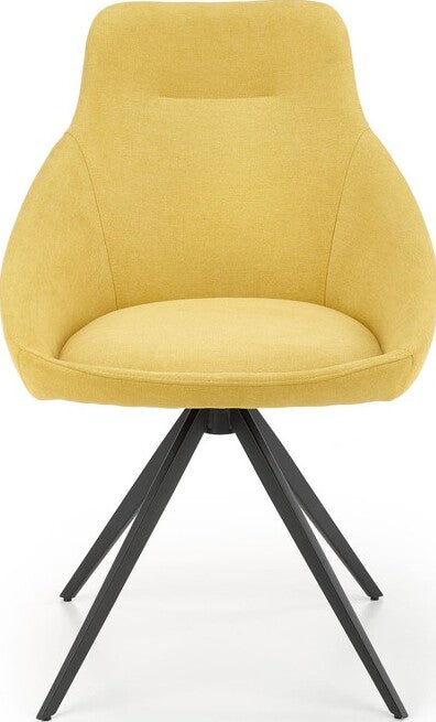 Kitchen Chair Tbilisi | size: Width: 55cm, Height: 84cm, Depth: 54cm | color: Yellow | image: 6 | variant: 1002365