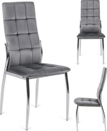 Kitchen Chair Torshavn | size: Width: 43cm, Height: 101cm, Depth: 54cm | color: Gray | image: 2 | variant: 1002329