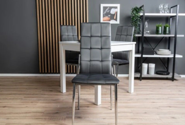 Kitchen Chair Torshavn | size: Width: 43cm, Height: 101cm, Depth: 54cm | color: Gray | image: 3 | variant: 1002329