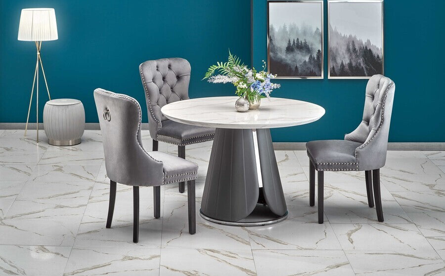 Kitchen Chair Toulouse | size: Width: 54cm, Height: 100cm, Depth: 60cm | color: Gray | image: 2 | variant: 1002561