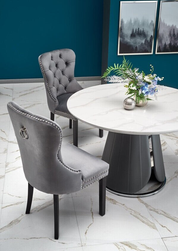 Kitchen Chair Toulouse | size: Width: 54cm, Height: 100cm, Depth: 60cm | color: Gray | image: 3 | variant: 1002561