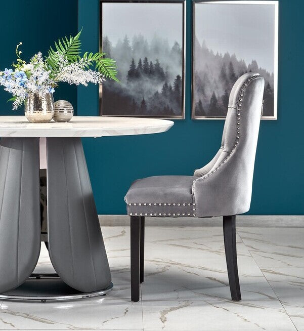 Kitchen Chair Toulouse | size: Width: 54cm, Height: 100cm, Depth: 60cm | color: Gray | image: 4 | variant: 1002561