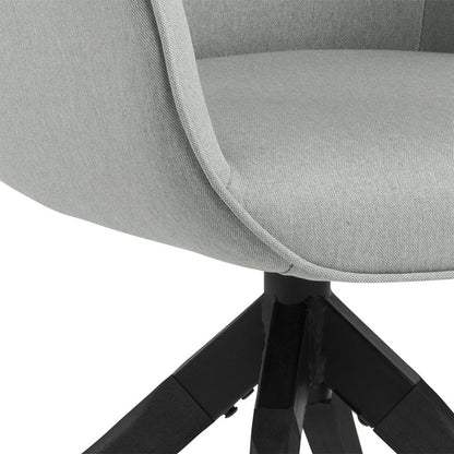Kitchen Chair Tunbridge | size: Width: 60.5cm, Height: 91cm, Depth: 58.5cm | color: Black/Grey | image: 7 | variant: 1000769