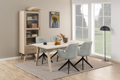 Kitchen Chair Tunbridge | size: Width: 60.5cm, Height: 91cm, Depth: 58.5cm | color: Black/Grey | image: 8 | variant: 1000769