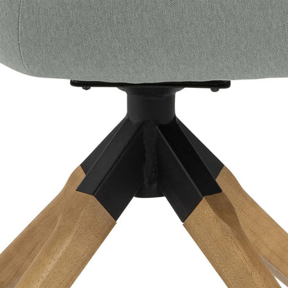 Kitchen Chair Tunbridge | size: Width: 60.5cm, Height: 91cm, Depth: 58.5cm | color: Oak/Grey | image: 4 | variant: 1000768
