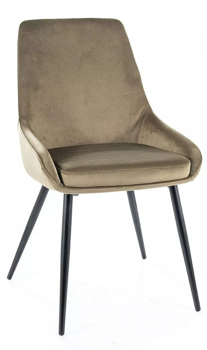 Kitchen Chair Ulan Bator | size: Width: 49cm, Height: 85cm, Depth: 43cm | color: Olive | image: 0 | variant: 1003895