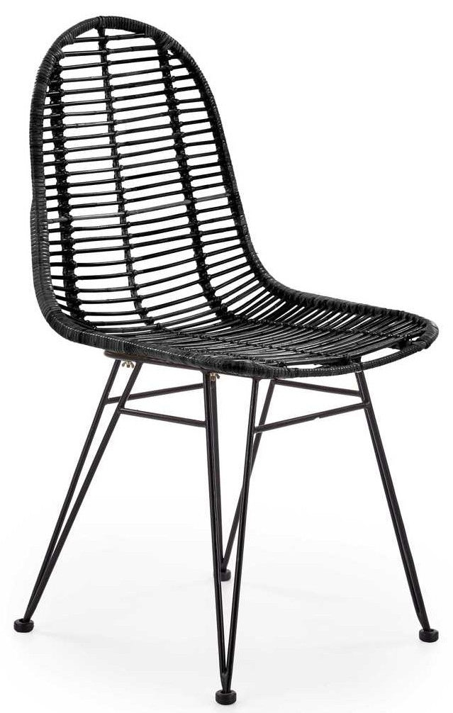 Kitchen Chair Utena | size: Width: 45cm, Height: 90cm, Depth: 55cm | color: Black | image: 0 | variant: 1002251