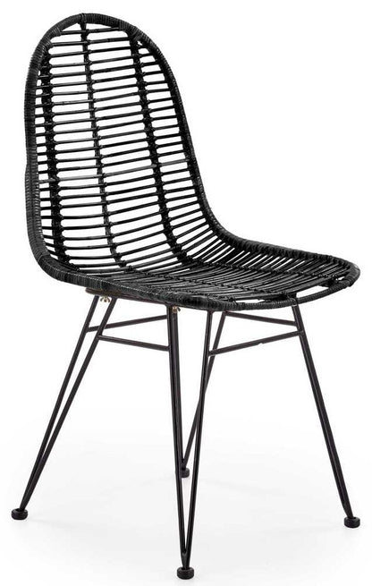 Kitchen Chair Utena | size: Width: 45cm, Height: 90cm, Depth: 55cm | color: Black | image: 0 | variant: 1002251