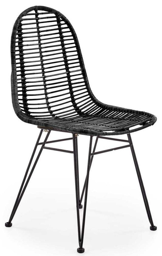 Kitchen Chair Utena | size: Width: 45cm, Height: 90cm, Depth: 55cm | color: Black | image: 0 | variant: 1002251