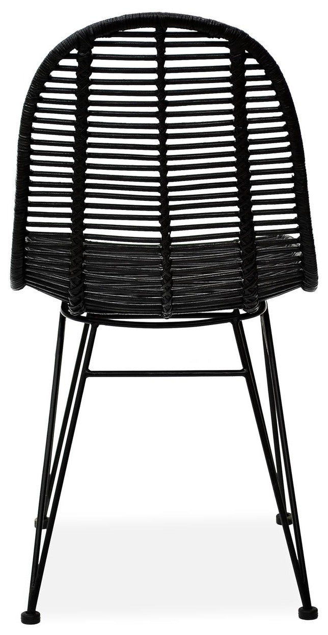 Kitchen Chair Utena | size: Width: 45cm, Height: 90cm, Depth: 55cm | color: Black | image: 1 | variant: 1002251