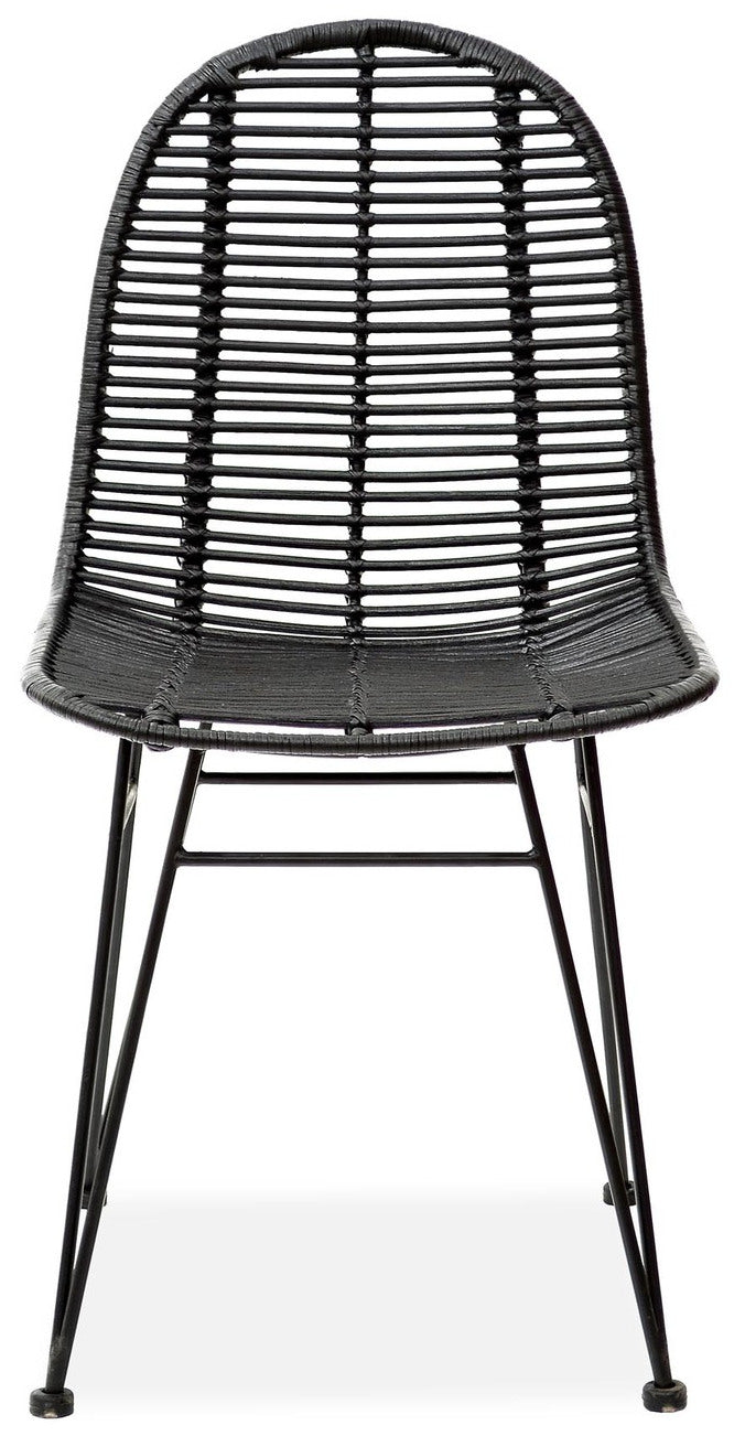 Kitchen Chair Utena | size: Width: 45cm, Height: 90cm, Depth: 55cm | color: Black | image: 2 | variant: 1002251