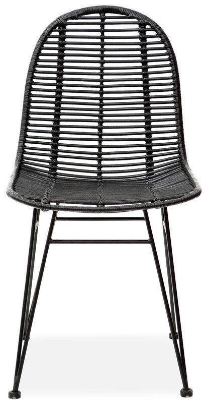 Kitchen Chair Utena | size: Width: 45cm, Height: 90cm, Depth: 55cm | color: Black | image: 2 | variant: 1002251