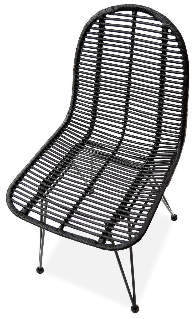 Kitchen Chair Utena | size: Width: 45cm, Height: 90cm, Depth: 55cm | color: Black | image: 4 | variant: 1002251