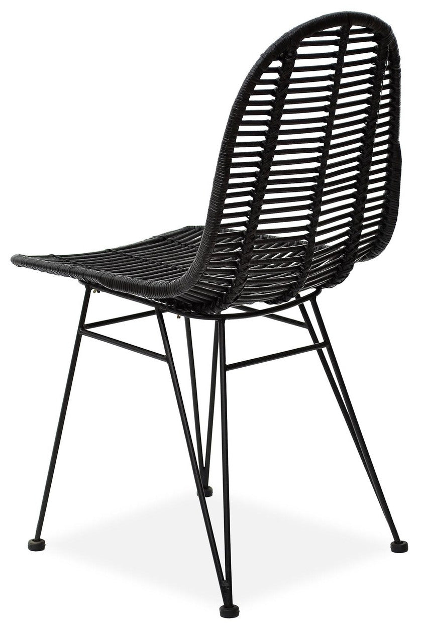 Kitchen Chair Utena | size: Width: 45cm, Height: 90cm, Depth: 55cm | color: Black | image: 5 | variant: 1002251