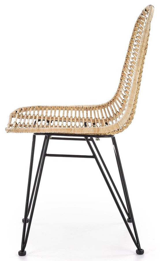 Kitchen Chair Utena | size: Width: 45cm, Height: 90cm, Depth: 55cm | color: Brown | image: 1 | variant: 1002252