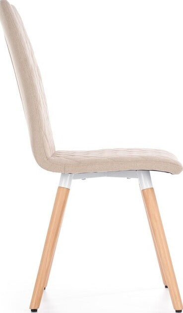 Kitchen Chair Valmiera | size: Width: 56cm, Height: 93cm, Depth: 44cm | color: Beige | image: 4 | variant: 1002203