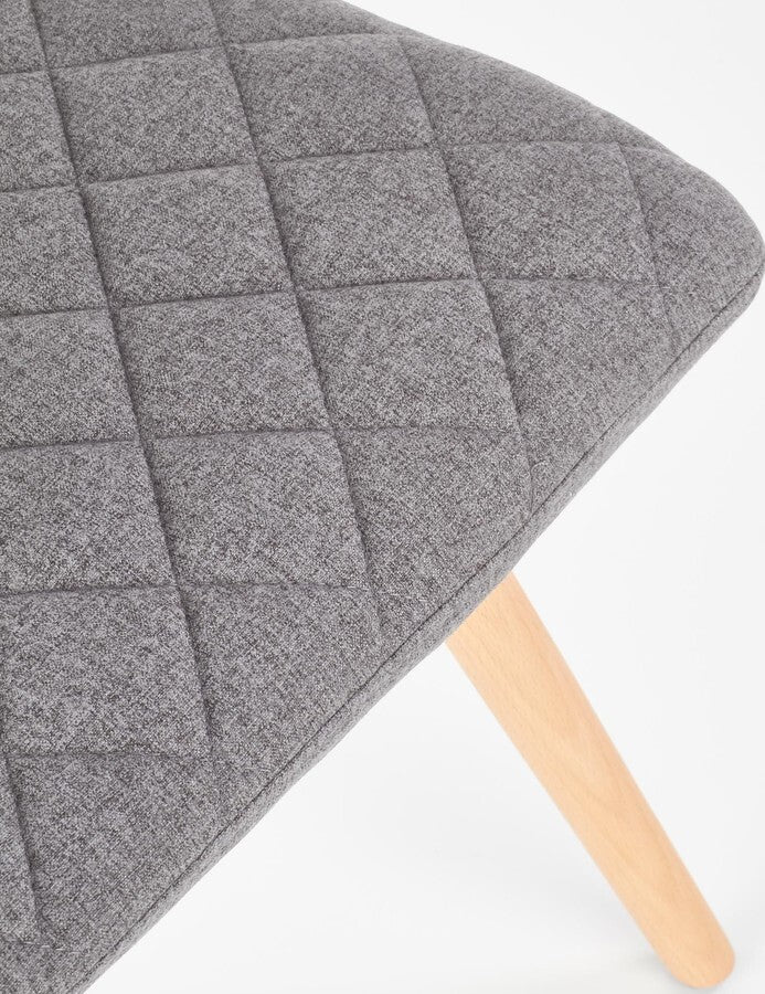 Kitchen Chair Valmiera | size: Width: 56cm, Height: 93cm, Depth: 44cm | color: Gray | image: 4 | variant: 1002202