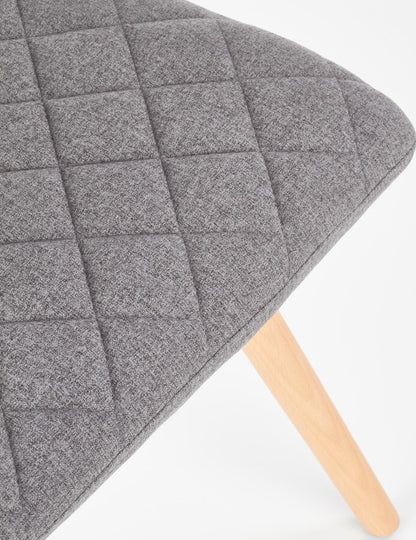 Kitchen Chair Valmiera | size: Width: 56cm, Height: 93cm, Depth: 44cm | color: Gray | image: 4 | variant: 1002202