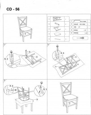 Kitchen Chair Vancouver | size: Width: 40cm, Height: 85cm, Depth: 36cm | color: White | image: 2 | variant: 1003562