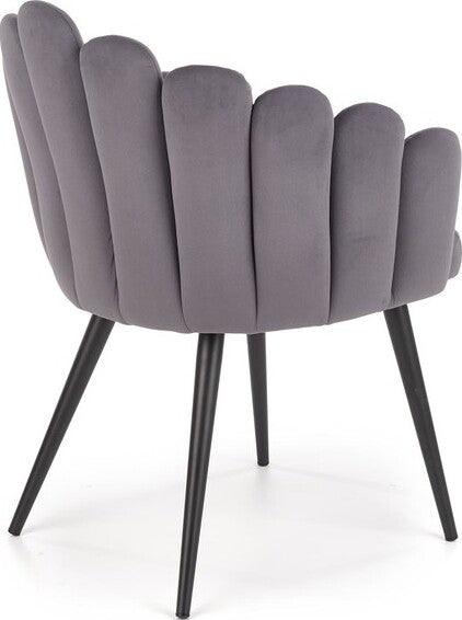 Kitchen Chair Vatican | size: Width: 62cm, Height: 85cm, Depth: 62cm | color: Gray | image: 3 | variant: 1002323