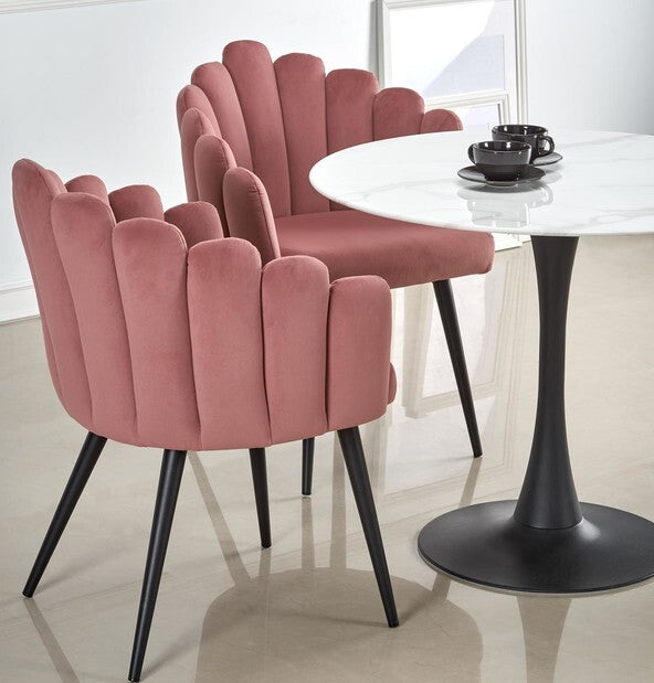 Kitchen Chair Vatican | size: Width: 62cm, Height: 85cm, Depth: 62cm | color: Pink | image: 6 | variant: 1002321