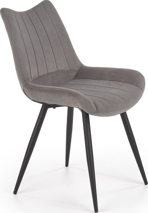 Kitchen Chair Vienna | size: Width: 53cm, Height: 87cm, Depth: 61cm | color: Gray | image: 1 | variant: 1002302