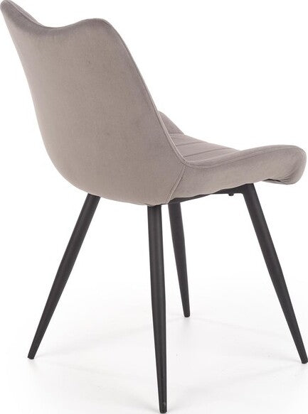 Kitchen Chair Vienna | size: Width: 53cm, Height: 87cm, Depth: 61cm | color: Gray | image: 2 | variant: 1002302