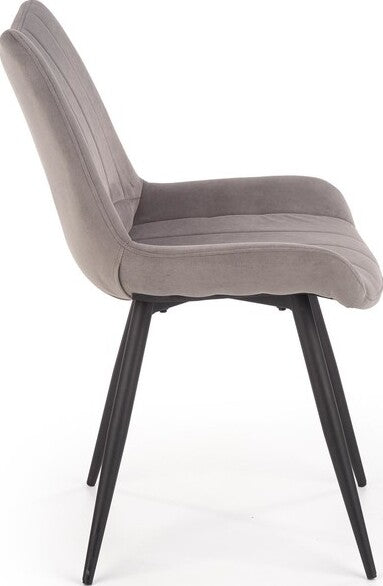 Kitchen Chair Vienna | size: Width: 53cm, Height: 87cm, Depth: 61cm | color: Gray | image: 3 | variant: 1002302