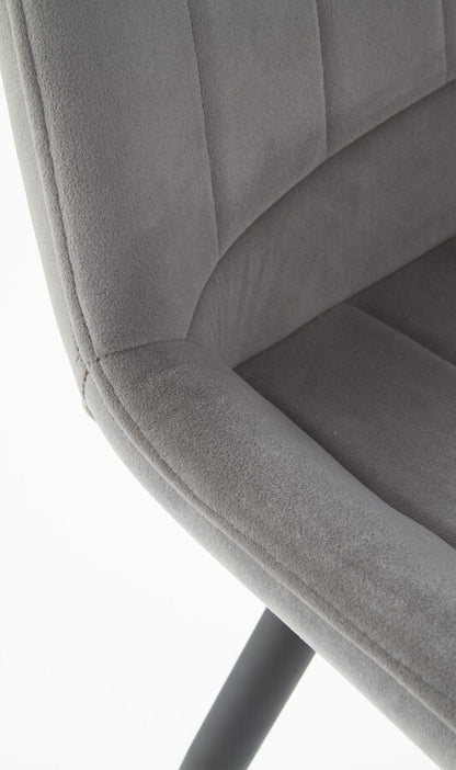 Kitchen Chair Vienna | size: Width: 53cm, Height: 87cm, Depth: 61cm | color: Gray | image: 4 | variant: 1002302