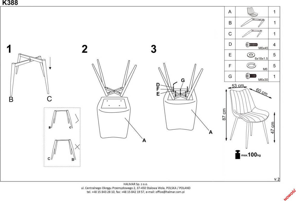 Kitchen Chair Vienna | size: Width: 53cm, Height: 87cm, Depth: 61cm | color: Gray | image: 7 | variant: 1002302