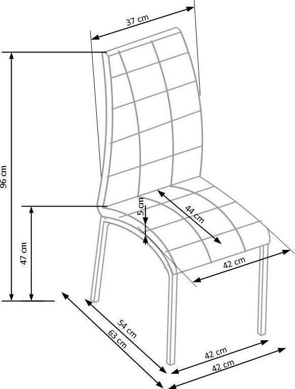 Kitchen Chair Viljandi | size: Width: 42cm, Height: 100cm, Depth: 63cm | color: Beige | image: 7 | variant: 1002152